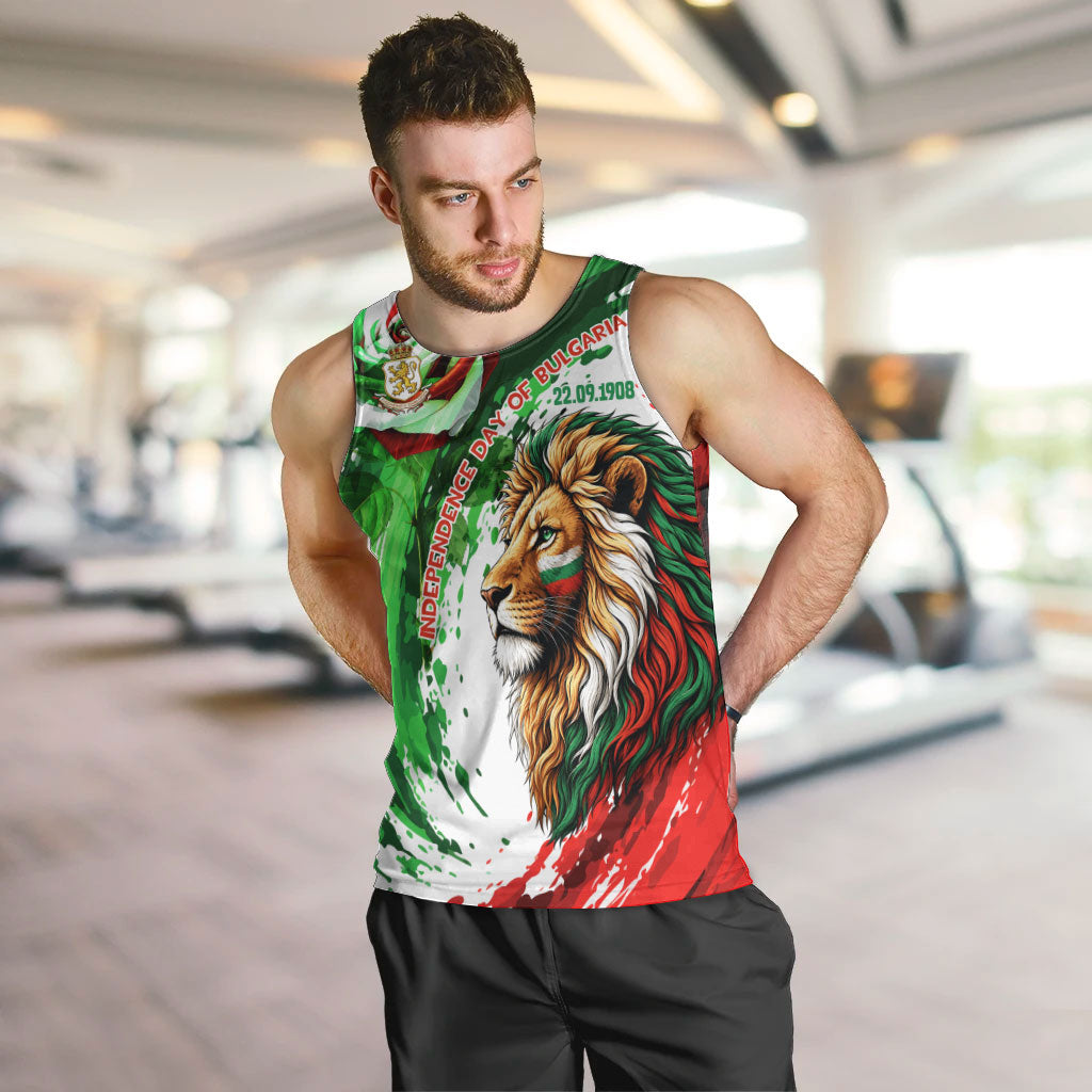 Bulgaria Independence Day Men Tank Top Bulgarian Flag Patriotic Lion National Emblem