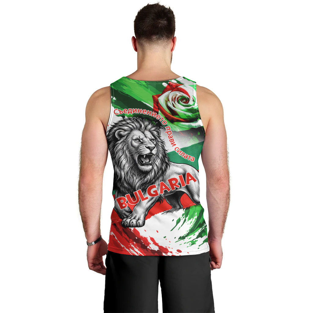 Bulgaria Independence Day Men Tank Top Bulgarian Flag Patriotic Lion National Emblem