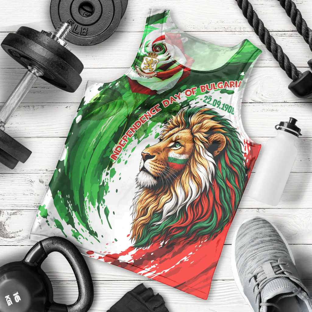 Bulgaria Independence Day Men Tank Top Bulgarian Flag Patriotic Lion National Emblem