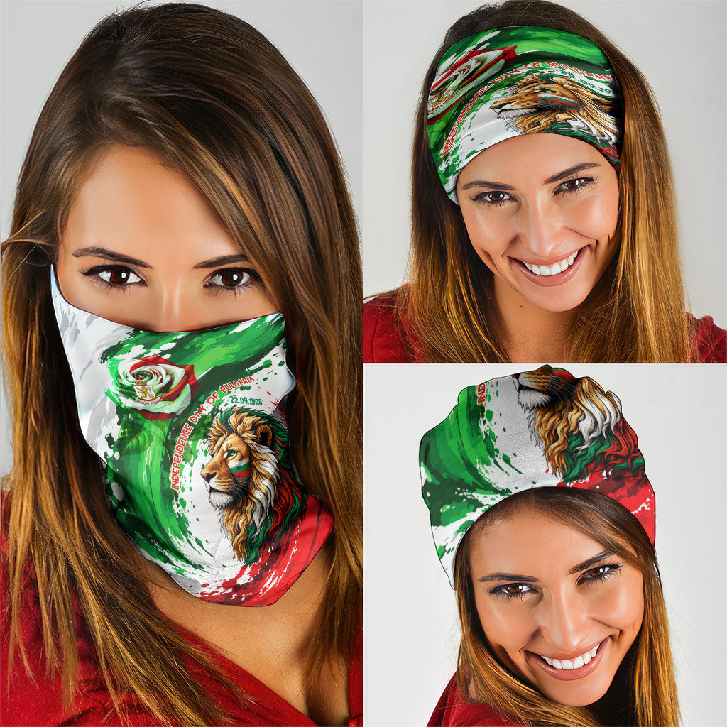 Bulgaria Independence Day Neck Gaiter Bulgarian Flag Patriotic Lion National Emblem