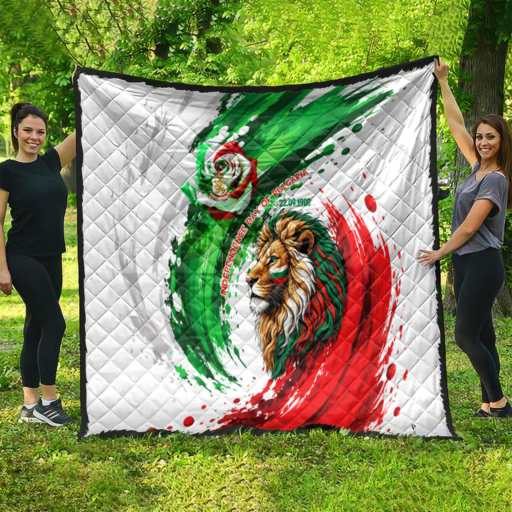 Bulgaria Independence Day Quilt Bulgarian Flag Patriotic Lion National Emblem