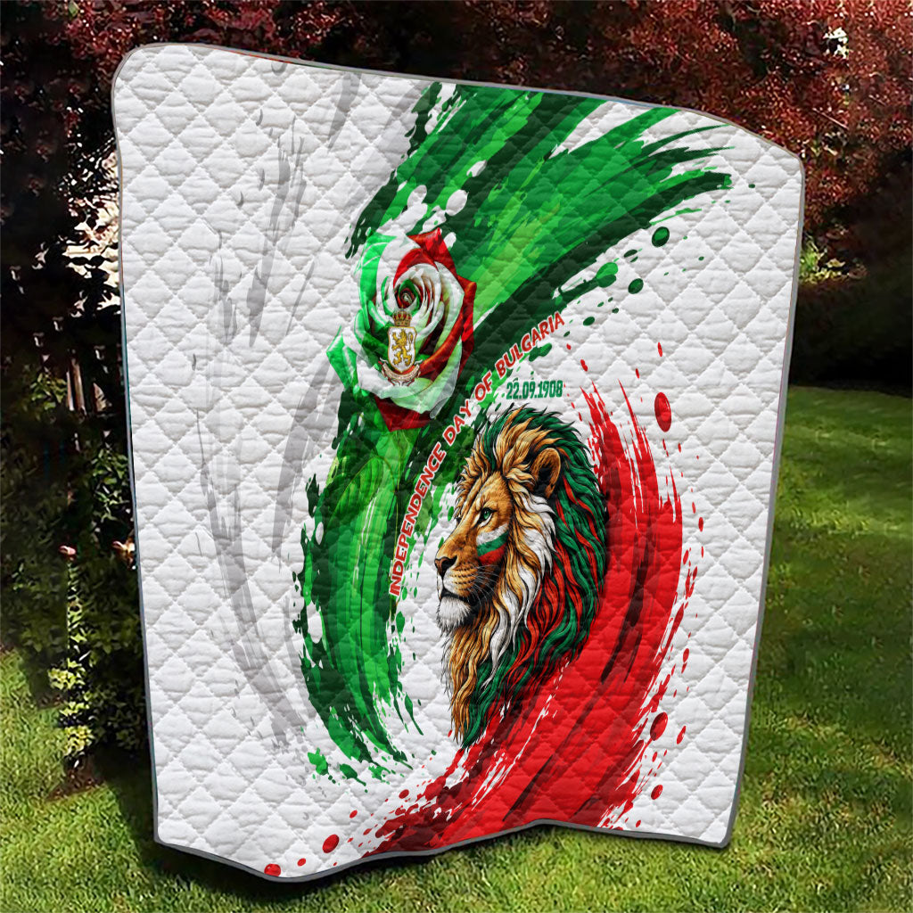 Bulgaria Independence Day Quilt Bulgarian Flag Patriotic Lion National Emblem