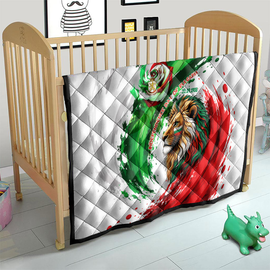 Bulgaria Independence Day Quilt Bulgarian Flag Patriotic Lion National Emblem