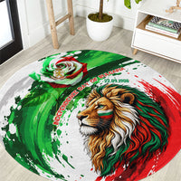 Bulgaria Independence Day Round Carpet Bulgarian Flag Patriotic Lion National Emblem