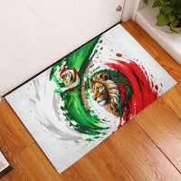 Bulgaria Independence Day Rubber Doormat Bulgarian Flag Patriotic Lion National Emblem