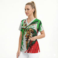 Bulgaria Independence Day Scrub Top Bulgarian Flag Patriotic Lion National Emblem
