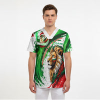 Bulgaria Independence Day Scrub Top Bulgarian Flag Patriotic Lion National Emblem