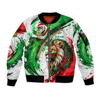 Bulgaria Independence Day Sleeve Zip Bomber Jacket Bulgarian Flag Patriotic Lion National Emblem