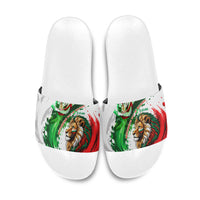 Bulgaria Independence Day Slide Sandals Bulgarian Flag Patriotic Lion National Emblem