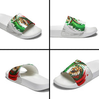 Bulgaria Independence Day Slide Sandals Bulgarian Flag Patriotic Lion National Emblem