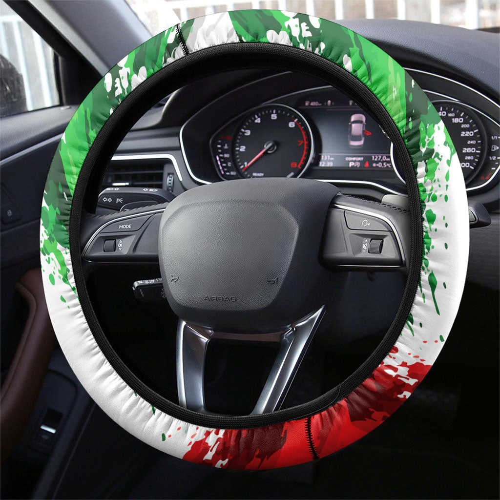 Bulgaria Independence Day Steering Wheel Cover Bulgarian Flag Patriotic Lion National Emblem