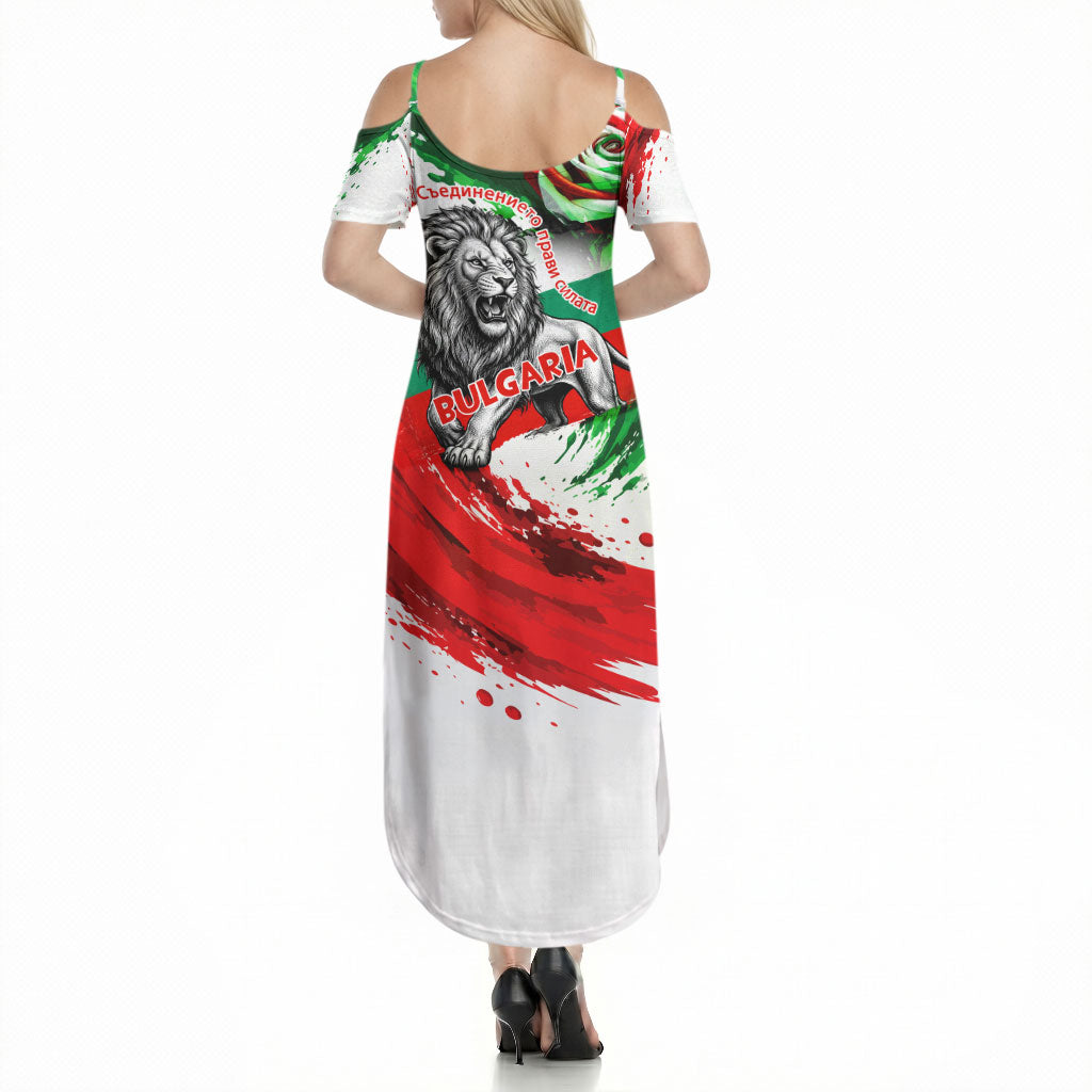 Bulgaria Independence Day Summer Maxi Dress Bulgarian Flag Patriotic Lion National Emblem