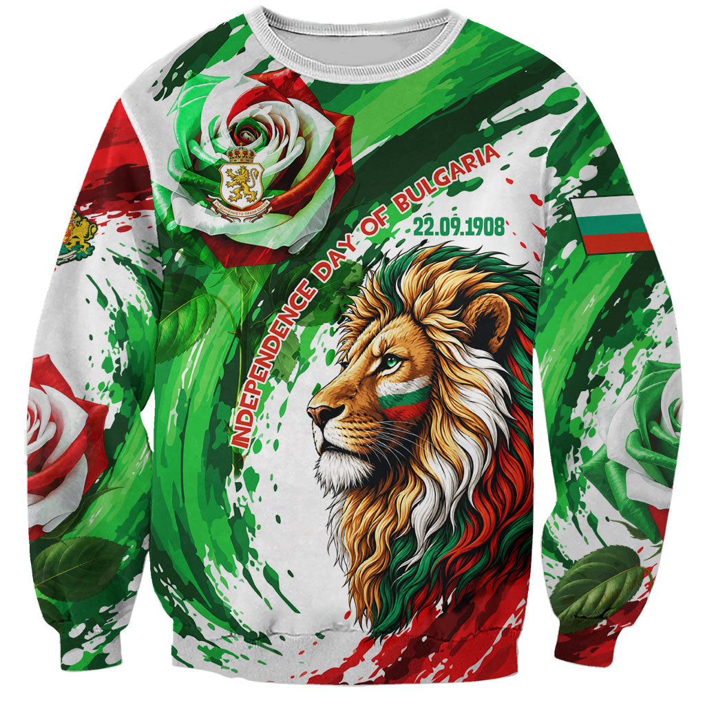 Bulgaria Independence Day Sweatshirt Bulgarian Flag Patriotic Lion National Emblem