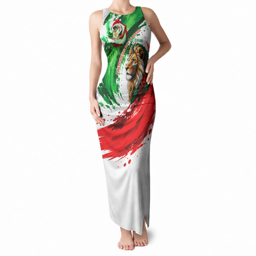 Bulgaria Independence Day Tank Maxi Dress Bulgarian Flag Patriotic Lion National Emblem