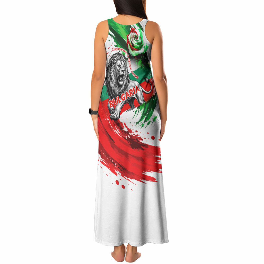 Bulgaria Independence Day Tank Maxi Dress Bulgarian Flag Patriotic Lion National Emblem