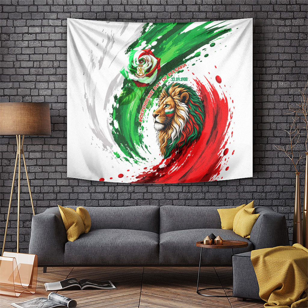 Bulgaria Independence Day Tapestry Bulgarian Flag Patriotic Lion National Emblem