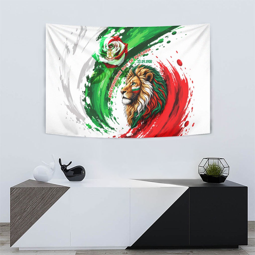 Bulgaria Independence Day Tapestry Bulgarian Flag Patriotic Lion National Emblem