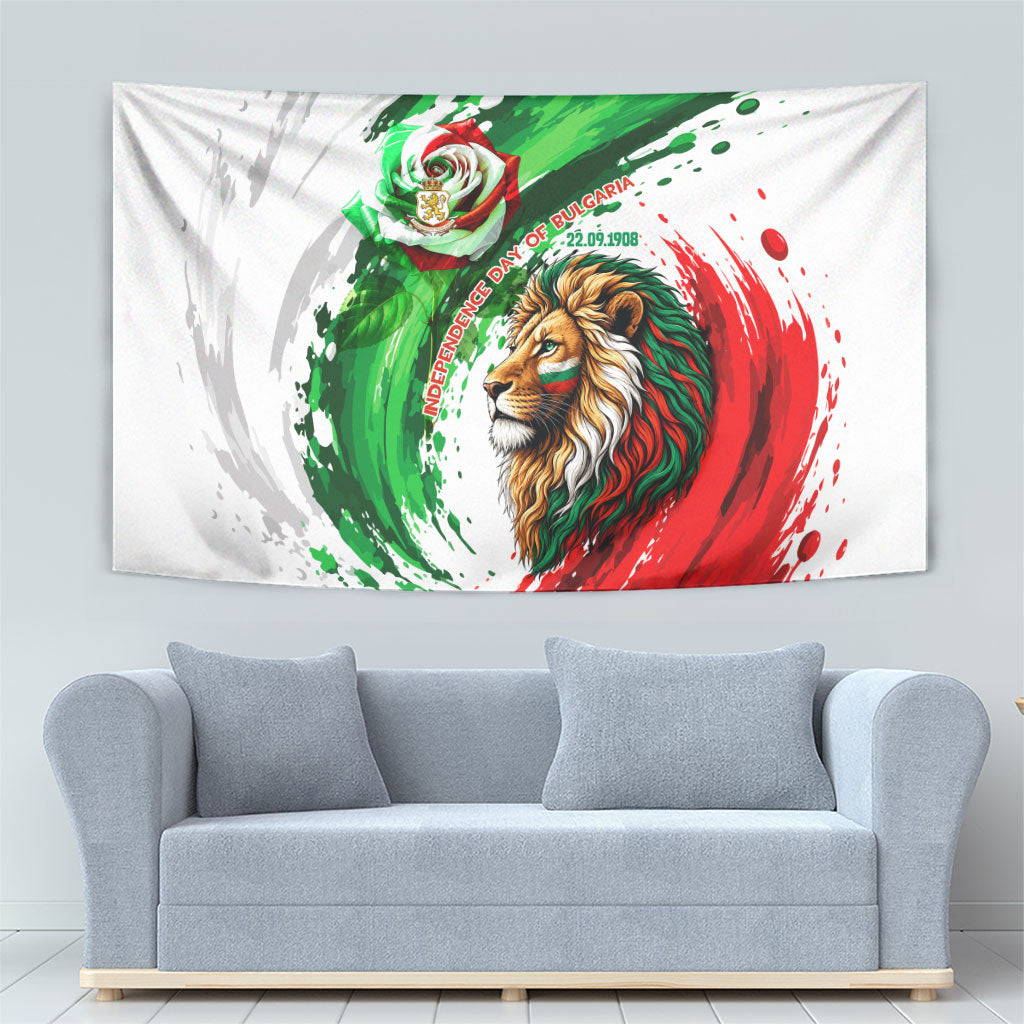 Bulgaria Independence Day Tapestry Bulgarian Flag Patriotic Lion National Emblem