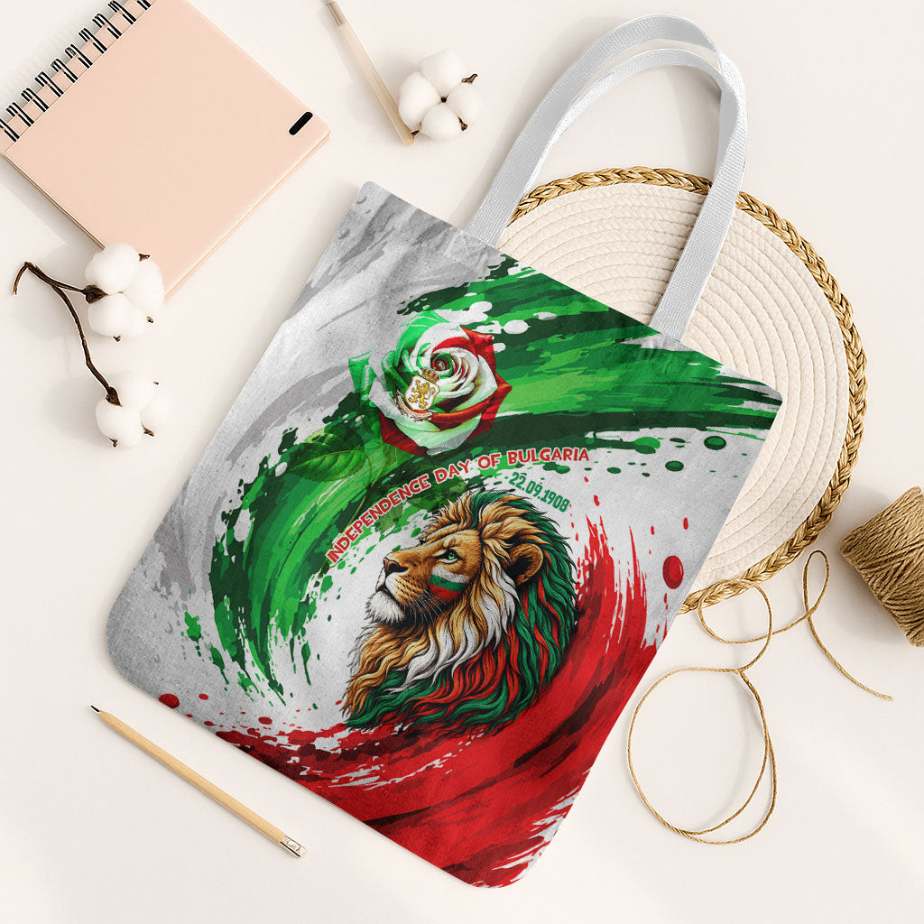 Bulgaria Independence Day Tote Bag Bulgarian Flag Patriotic Lion National Emblem