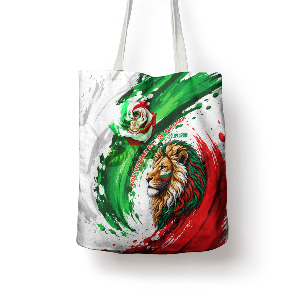 Bulgaria Independence Day Tote Bag Bulgarian Flag Patriotic Lion National Emblem