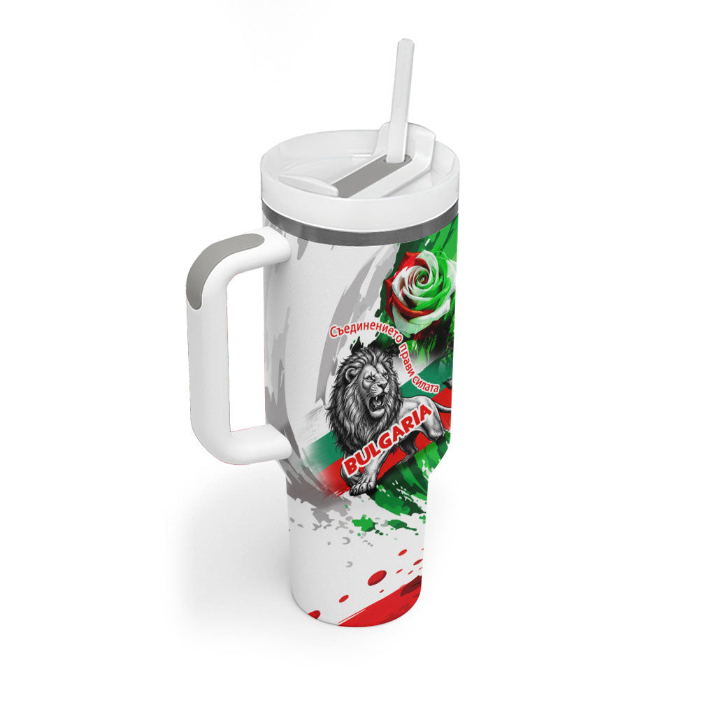 Bulgaria Independence Day Tumbler With Handle Bulgarian Flag Patriotic Lion National Emblem