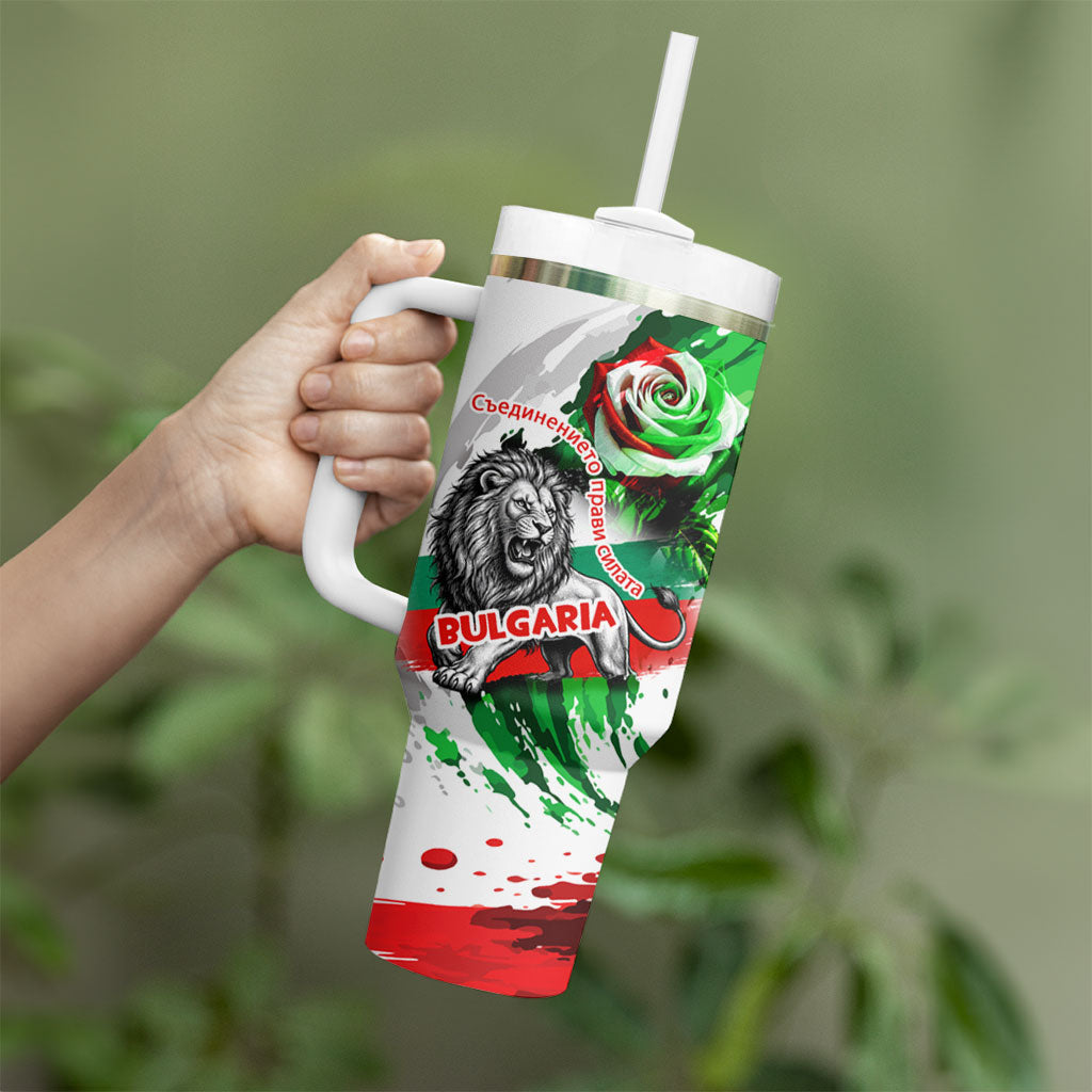 Bulgaria Independence Day Tumbler With Handle Bulgarian Flag Patriotic Lion National Emblem