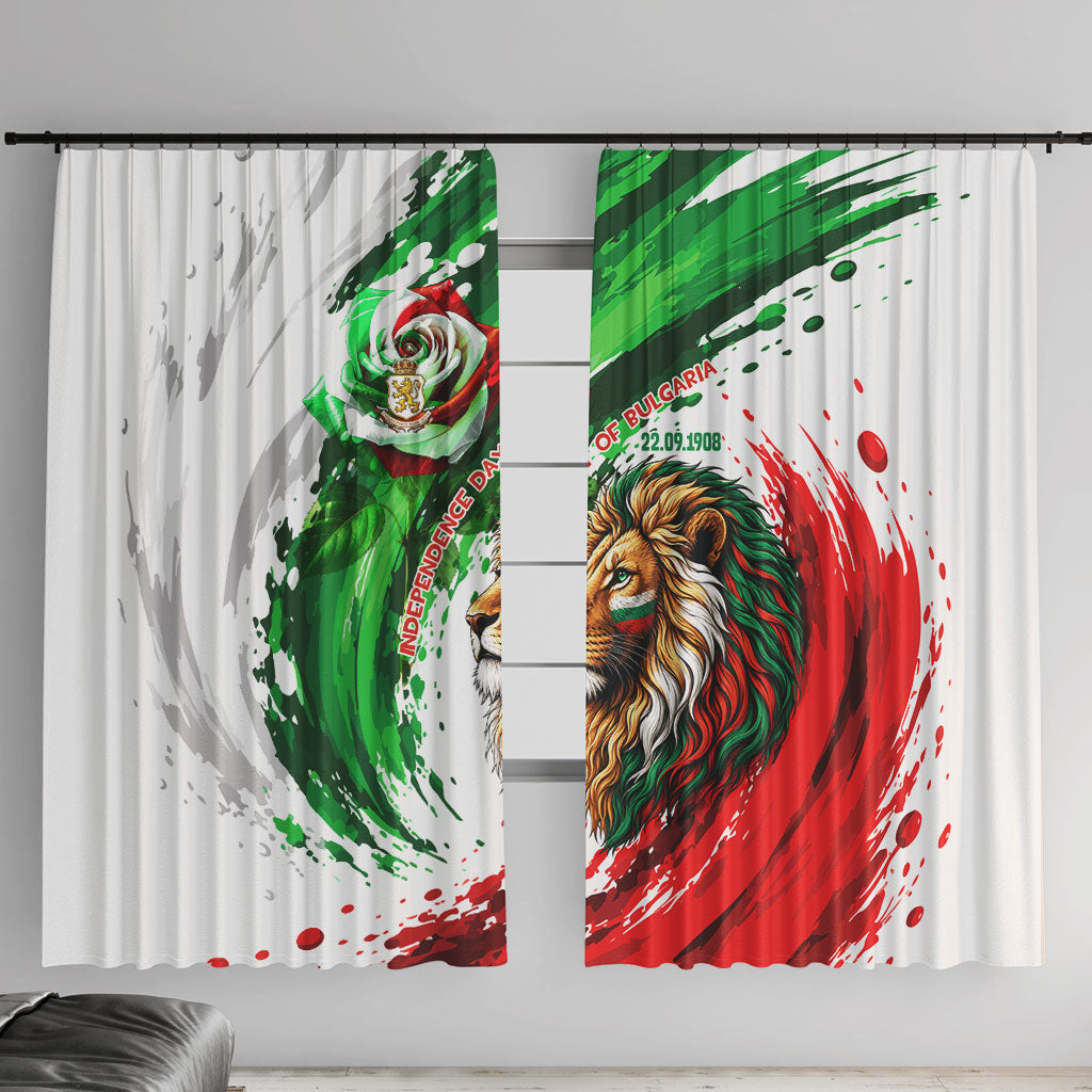 Bulgaria Independence Day Window Curtain Bulgarian Flag Patriotic Lion National Emblem