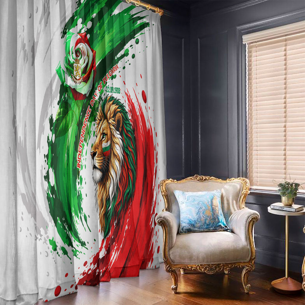 Bulgaria Independence Day Window Curtain Bulgarian Flag Patriotic Lion National Emblem
