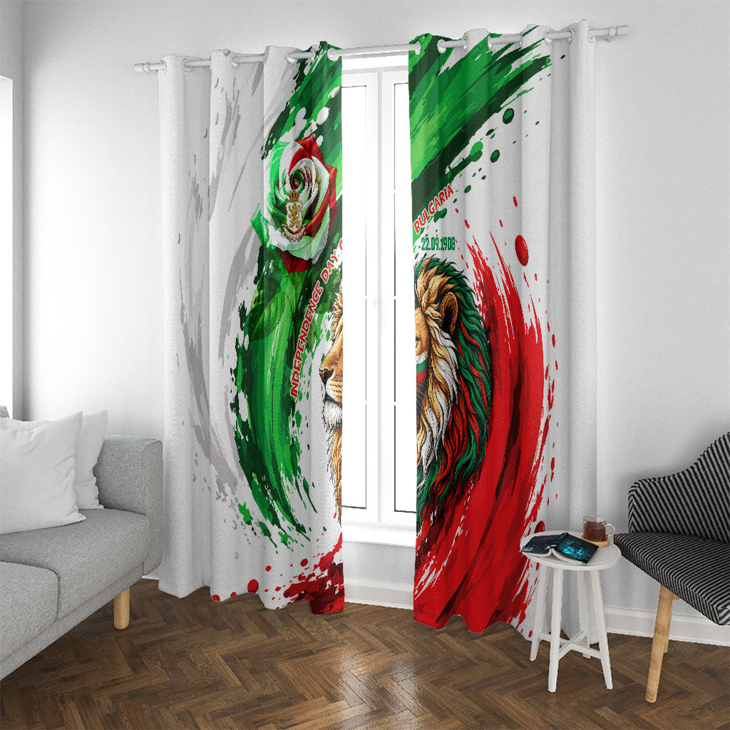 Bulgaria Independence Day Window Curtain Bulgarian Flag Patriotic Lion National Emblem