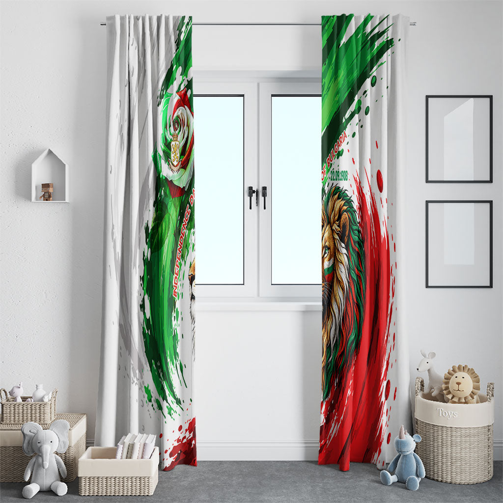 Bulgaria Independence Day Window Curtain Bulgarian Flag Patriotic Lion National Emblem
