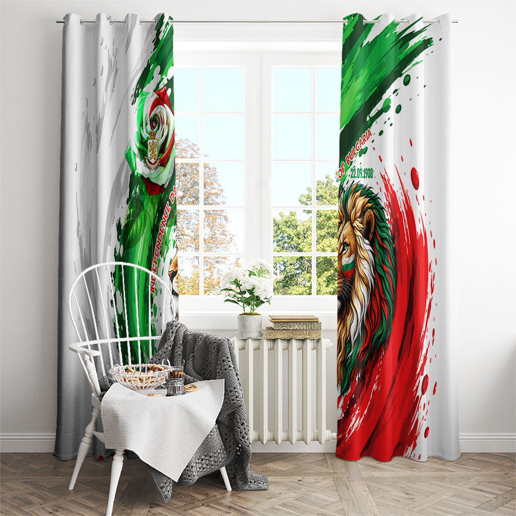 Bulgaria Independence Day Window Curtain Bulgarian Flag Patriotic Lion National Emblem