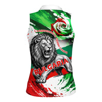 Bulgaria Independence Day Women Sleeveless Polo Shirt Bulgarian Flag Patriotic Lion National Emblem