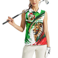Bulgaria Independence Day Women Sleeveless Polo Shirt Bulgarian Flag Patriotic Lion National Emblem