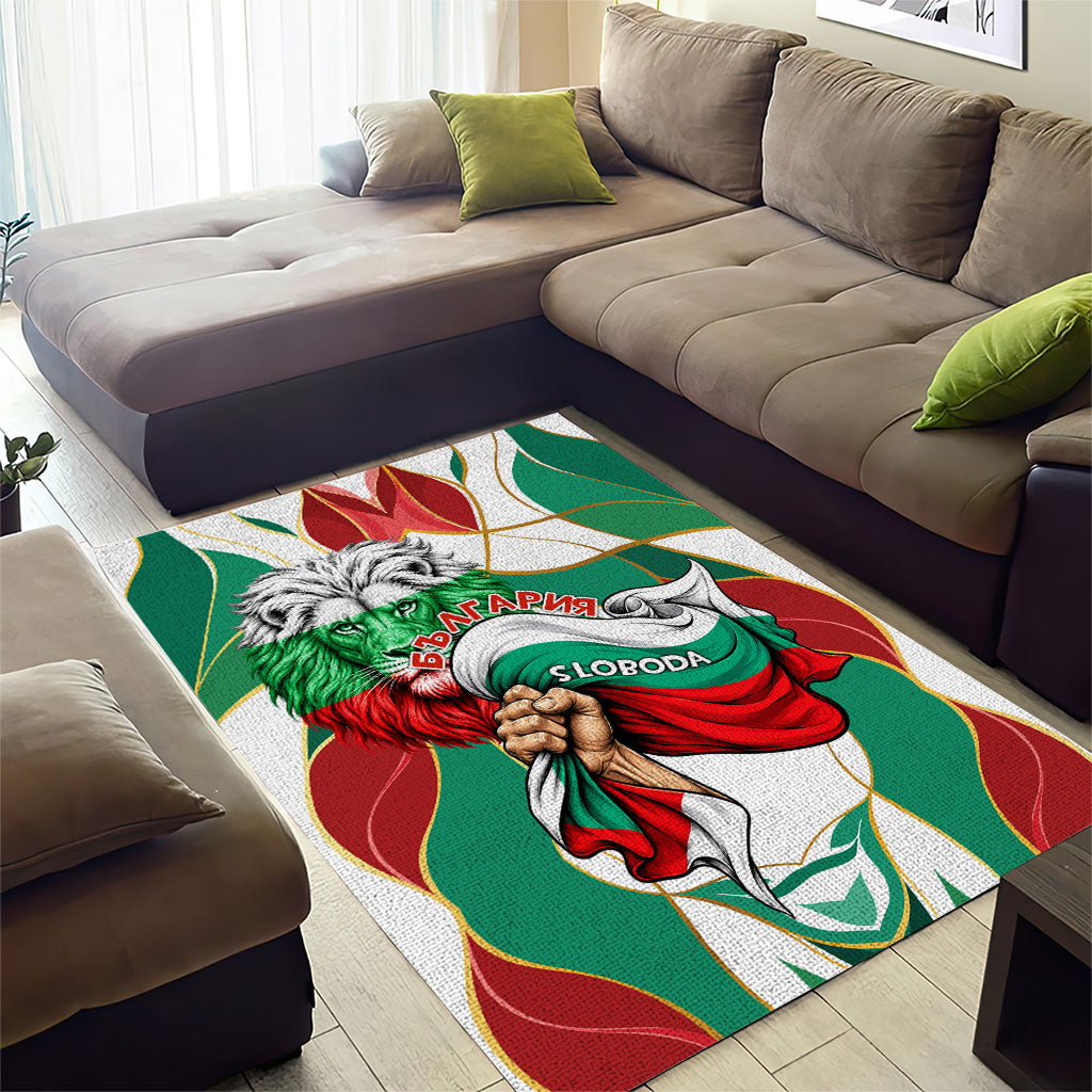Bulgaria Independence Day 1908 Area Rug Veliko Tarnovo Monument National Flag Patriot