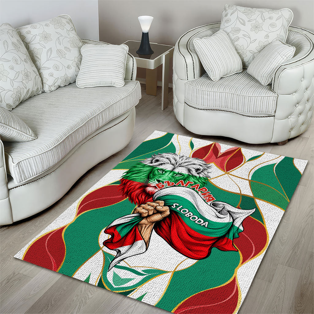 Bulgaria Independence Day 1908 Area Rug Veliko Tarnovo Monument National Flag Patriot
