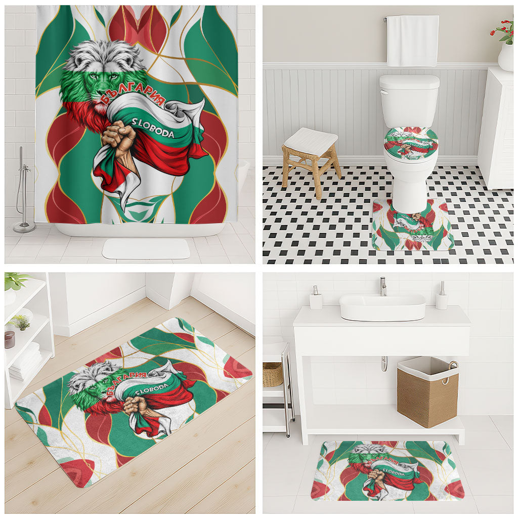 Bulgaria Independence Day 1908 Bathroom Set Veliko Tarnovo Monument National Flag Patriot