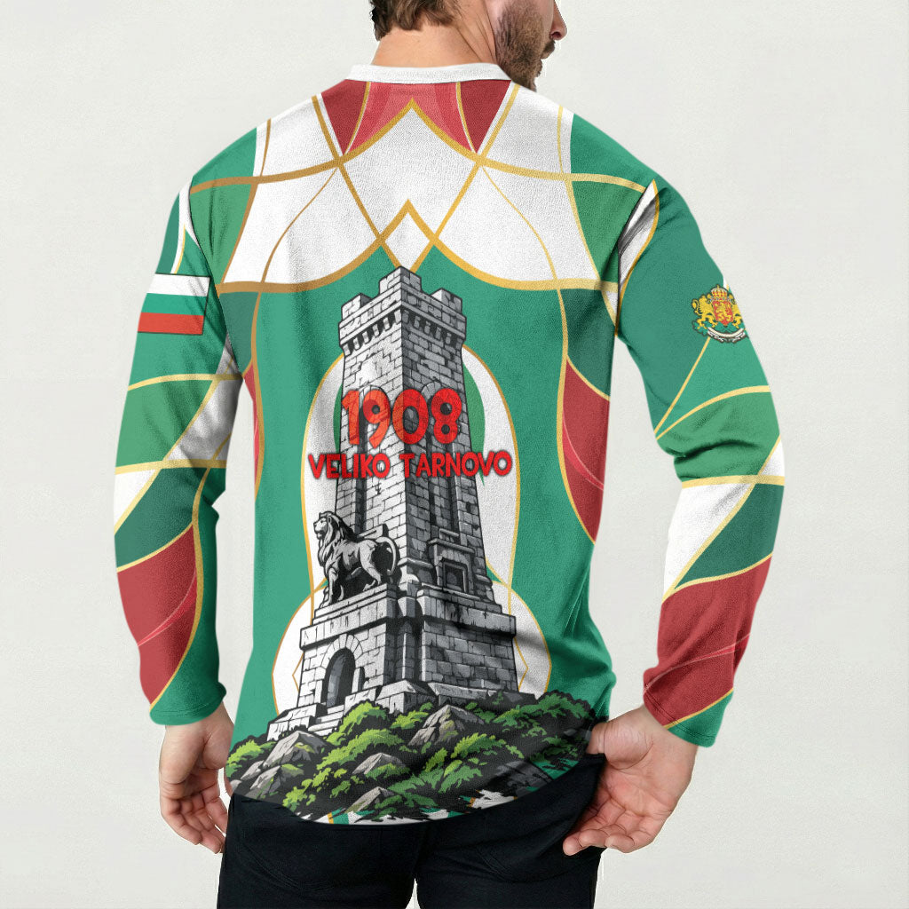 Bulgaria Independence Day 1908 Button Sweatshirt Veliko Tarnovo Monument National Flag Patriot