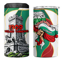 Bulgaria Independence Day 1908 4 in 1 Can Cooler Tumbler Veliko Tarnovo Monument National Flag Patriot