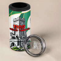 Bulgaria Independence Day 1908 4 in 1 Can Cooler Tumbler Veliko Tarnovo Monument National Flag Patriot
