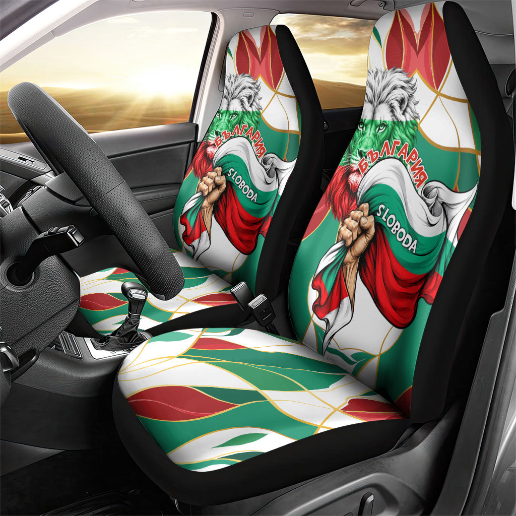 Bulgaria Independence Day 1908 Car Seat Cover Veliko Tarnovo Monument National Flag Patriot
