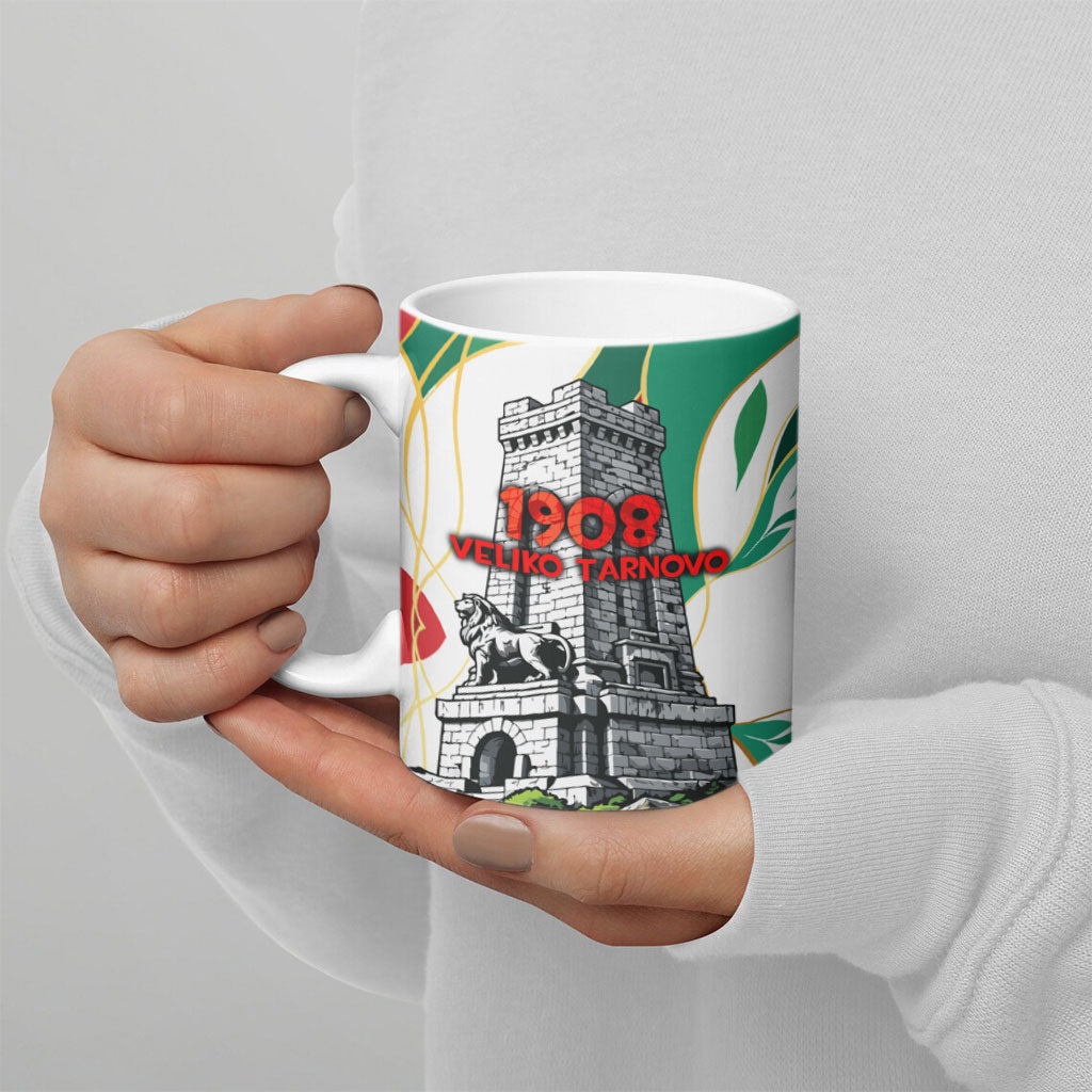 Bulgaria Independence Day 1908 Ceramic Mug Veliko Tarnovo Monument National Flag Patriot