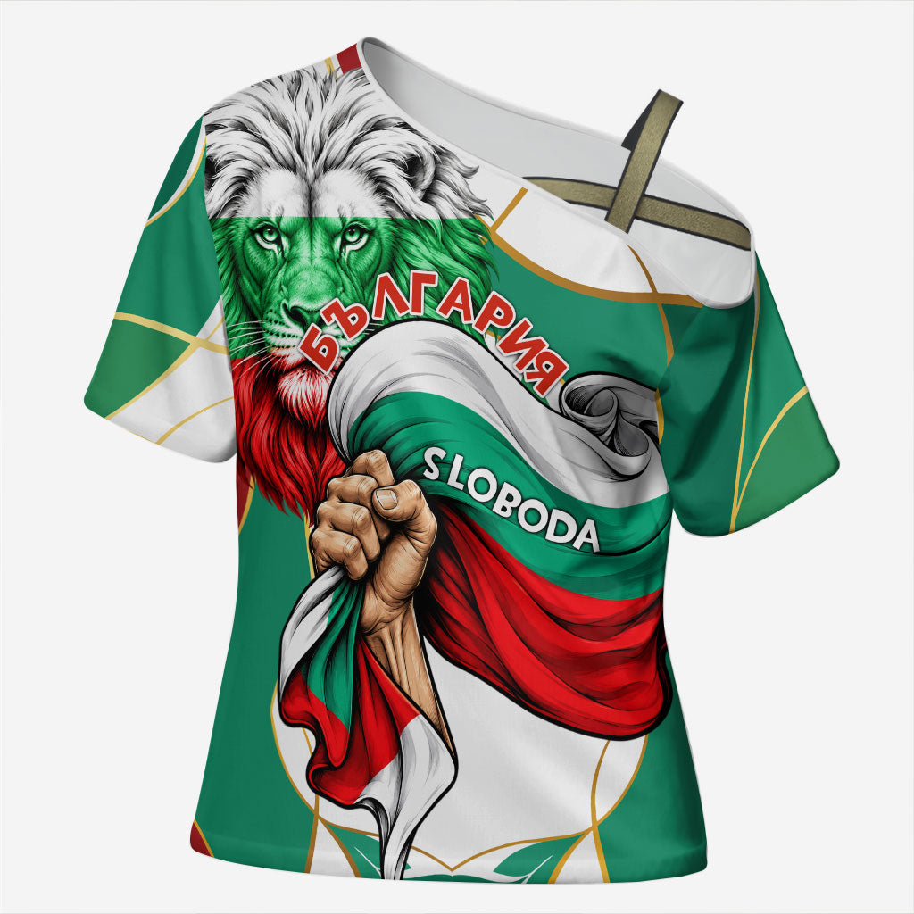 Bulgaria Independence Day 1908 Cross Shoulder Shirt Veliko Tarnovo Monument National Flag Patriot