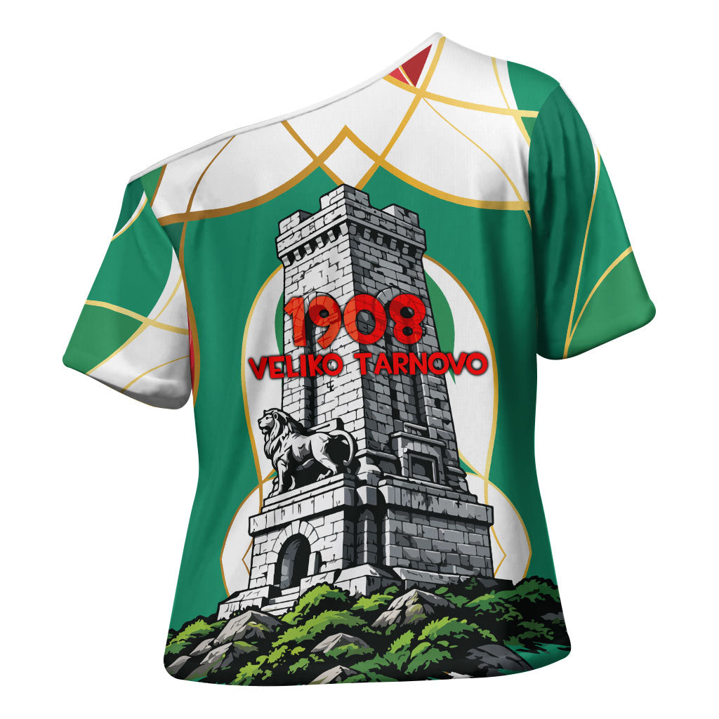 Bulgaria Independence Day 1908 Cross Shoulder Shirt Veliko Tarnovo Monument National Flag Patriot