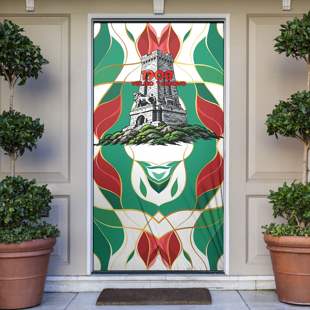 Bulgaria Independence Day 1908 Door Cover Veliko Tarnovo Monument National Flag Patriot
