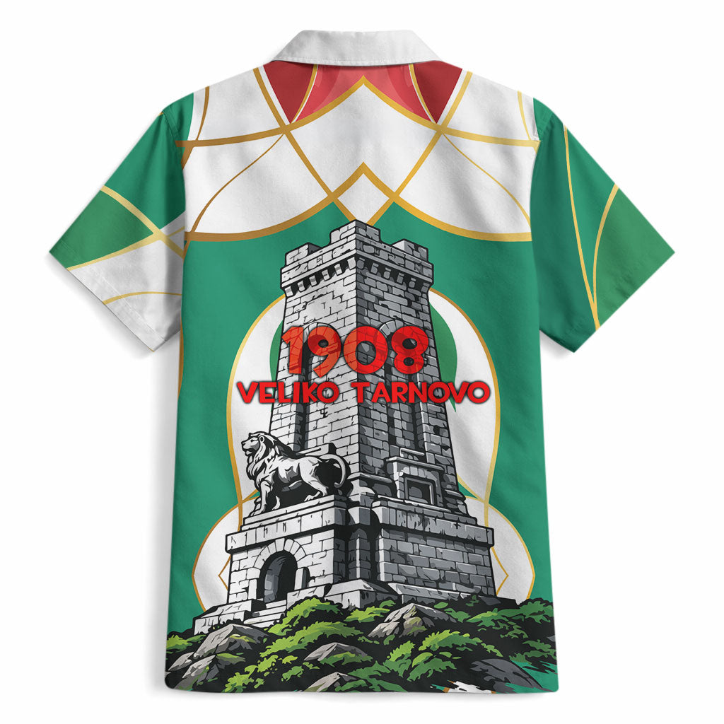 Bulgaria Independence Day 1908 Hawaiian Shirt Veliko Tarnovo Monument National Flag Patriot