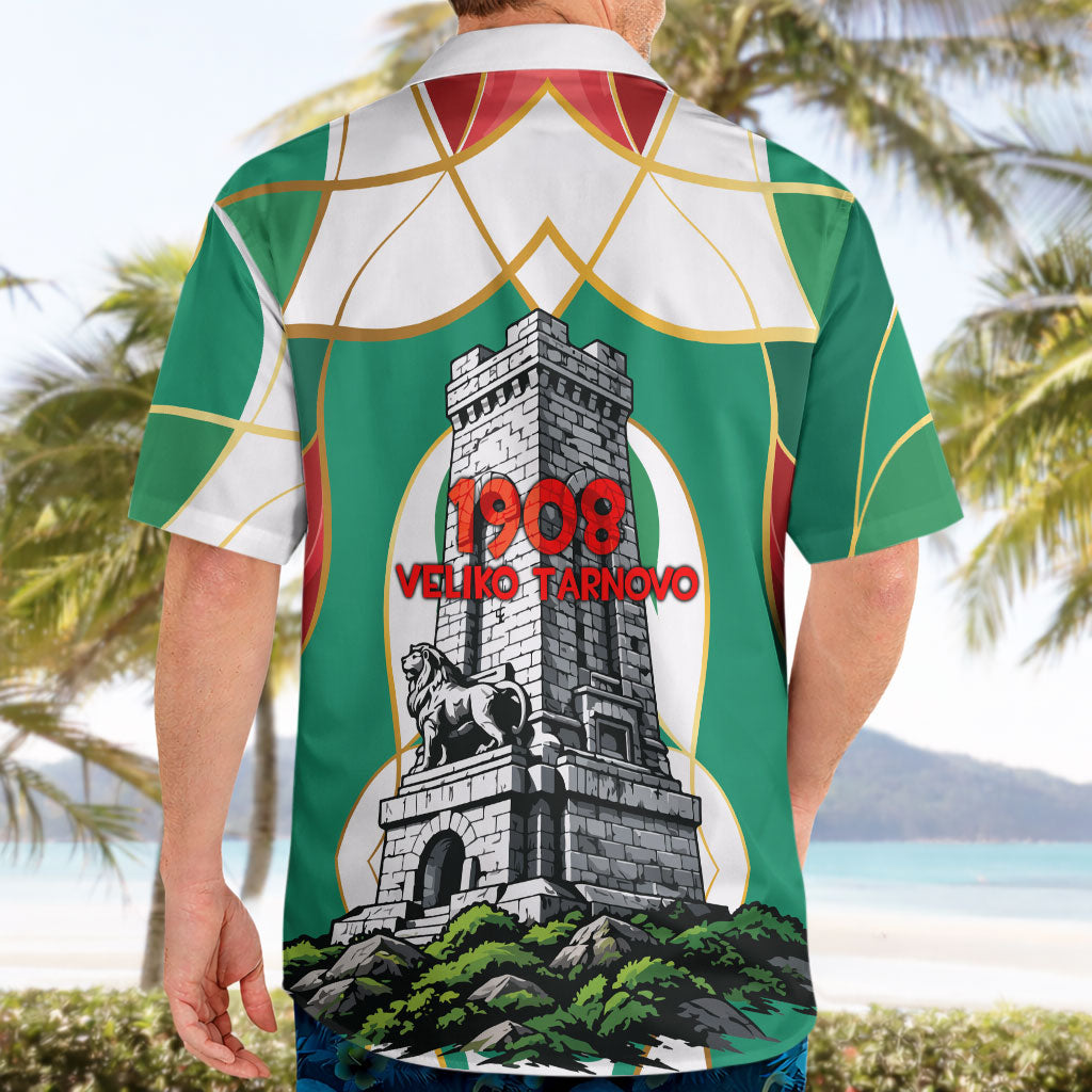 Bulgaria Independence Day 1908 Hawaiian Shirt Veliko Tarnovo Monument National Flag Patriot