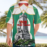Bulgaria Independence Day 1908 Hawaiian Shirt Veliko Tarnovo Monument National Flag Patriot