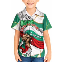 Bulgaria Independence Day 1908 Kid Hawaiian Shirt Veliko Tarnovo Monument National Flag Patriot
