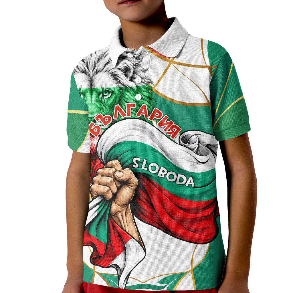 Bulgaria Independence Day 1908 Kid Polo Shirt Veliko Tarnovo Monument National Flag Patriot