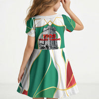 Bulgaria Independence Day 1908 Kid Short Sleeve Dress Veliko Tarnovo Monument National Flag Patriot